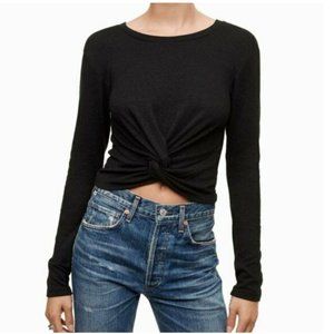 Aritzia Wilfred Free Ortiz Knot Long Sleeve Top